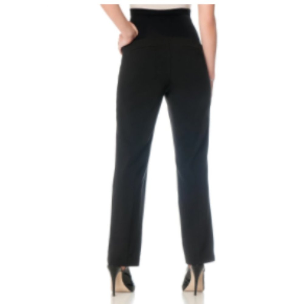Motherhood Maternity Petite Stretching Suiting Straight Leg Pant Black P… - Picture 3 of 13
